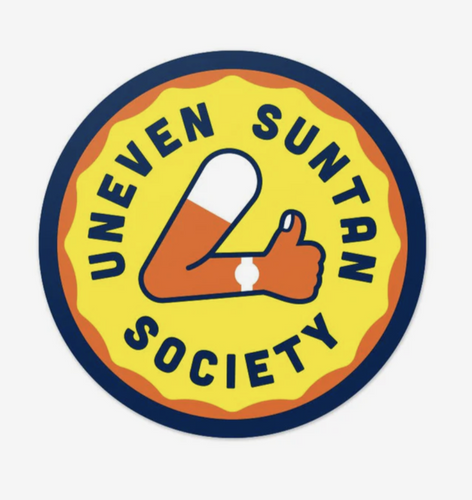 UNEVEN SUNTAN SOCIETY STICKER