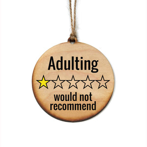 Adulting tree ornament