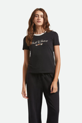 BUCKLE UP FITTED CREW TEE BRIXTON