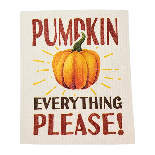 Pumpkin Everything Please! Dishcloth
