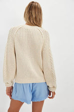 Load image into Gallery viewer, FRANKIE CABLE SWEATER FREE PEOPLE
