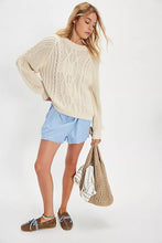 Load image into Gallery viewer, FRANKIE CABLE SWEATER FREE PEOPLE