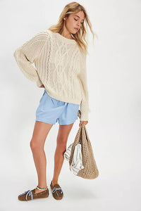 FRANKIE CABLE SWEATER FREE PEOPLE