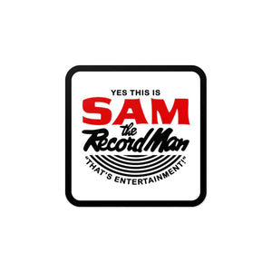 SAM THE RECORD MAN STICKER