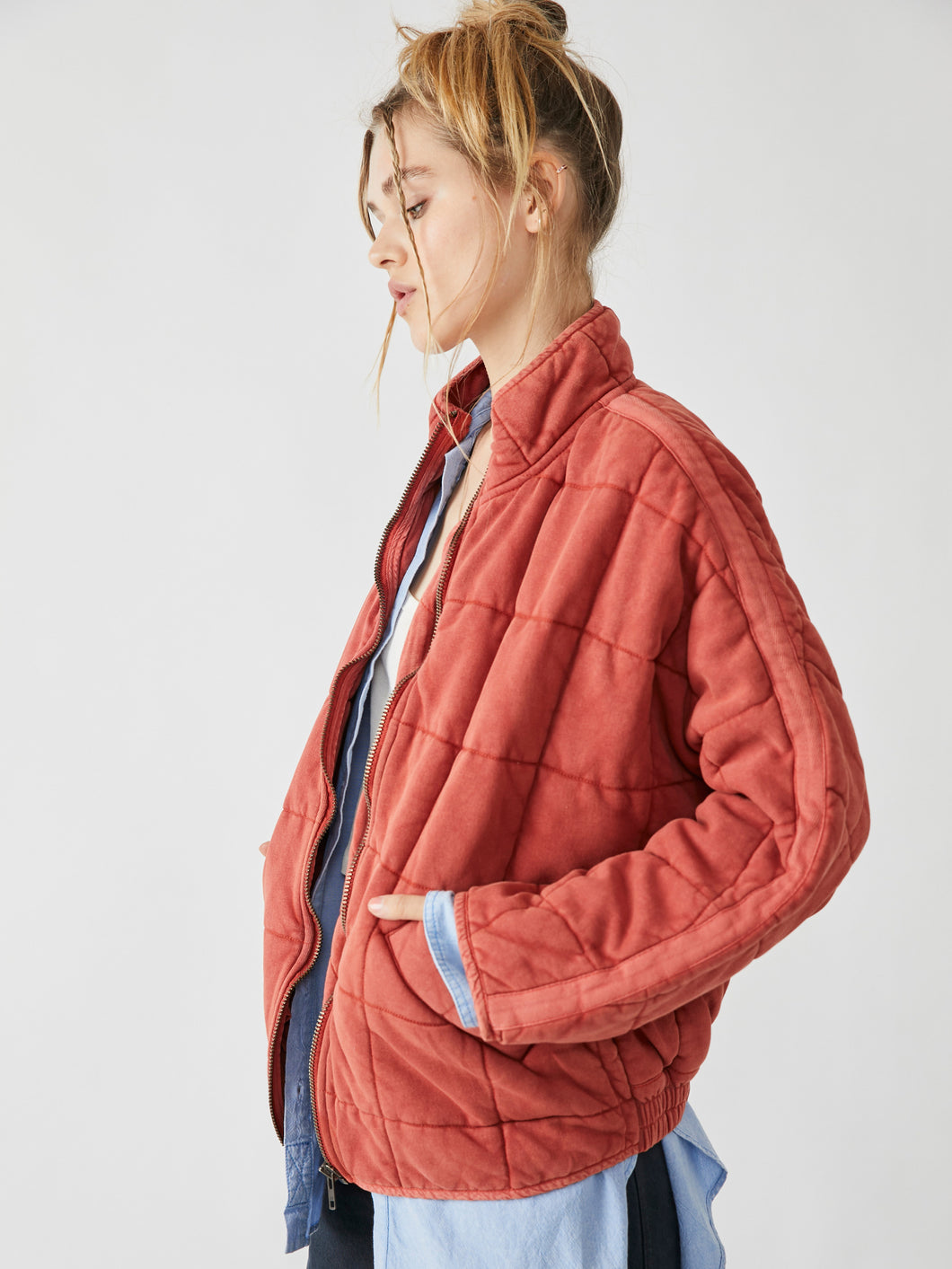 DOLMAN QUILTED JACKET FREE PEOPLE