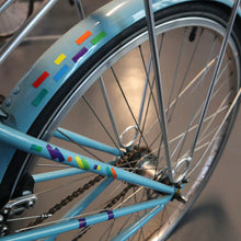 Load image into Gallery viewer, RAINBOW REFLECTING BIKE STICKERS