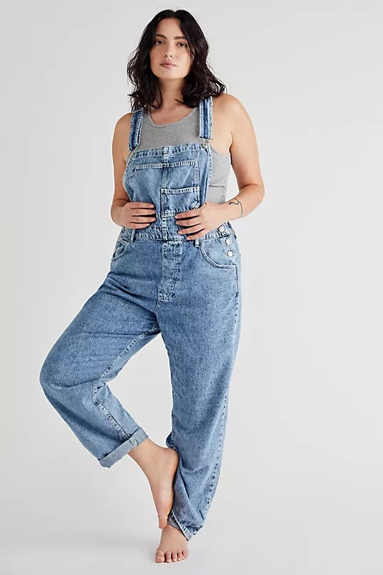 ZIGGY DENIM OVERALL FREE PEOPLE