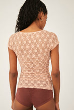 Load image into Gallery viewer, FREE PEOPLE KEEP IT SIMPLE LACE TEE