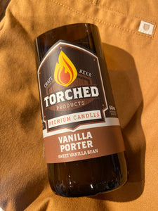 TORCHED BEER BOTTLE CANDLE