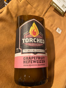 TORCHED BEER BOTTLE CANDLE