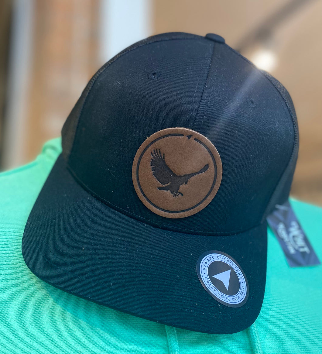 EAGLE LEATHER PATCH HAT
