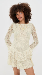 TABBY LACE MINI DRESS FREE PEOPLE