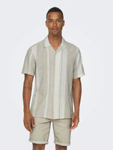 Load image into Gallery viewer, CAIDEN LIFE STRIPE LINEN BLEND SHIRT