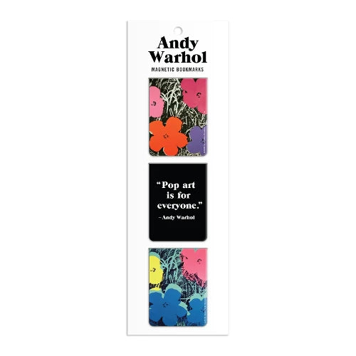 ANDY WARHOL FLOWERS BOOKMARK