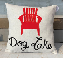 Load image into Gallery viewer, DOG LAKE CHAIR PILLOW