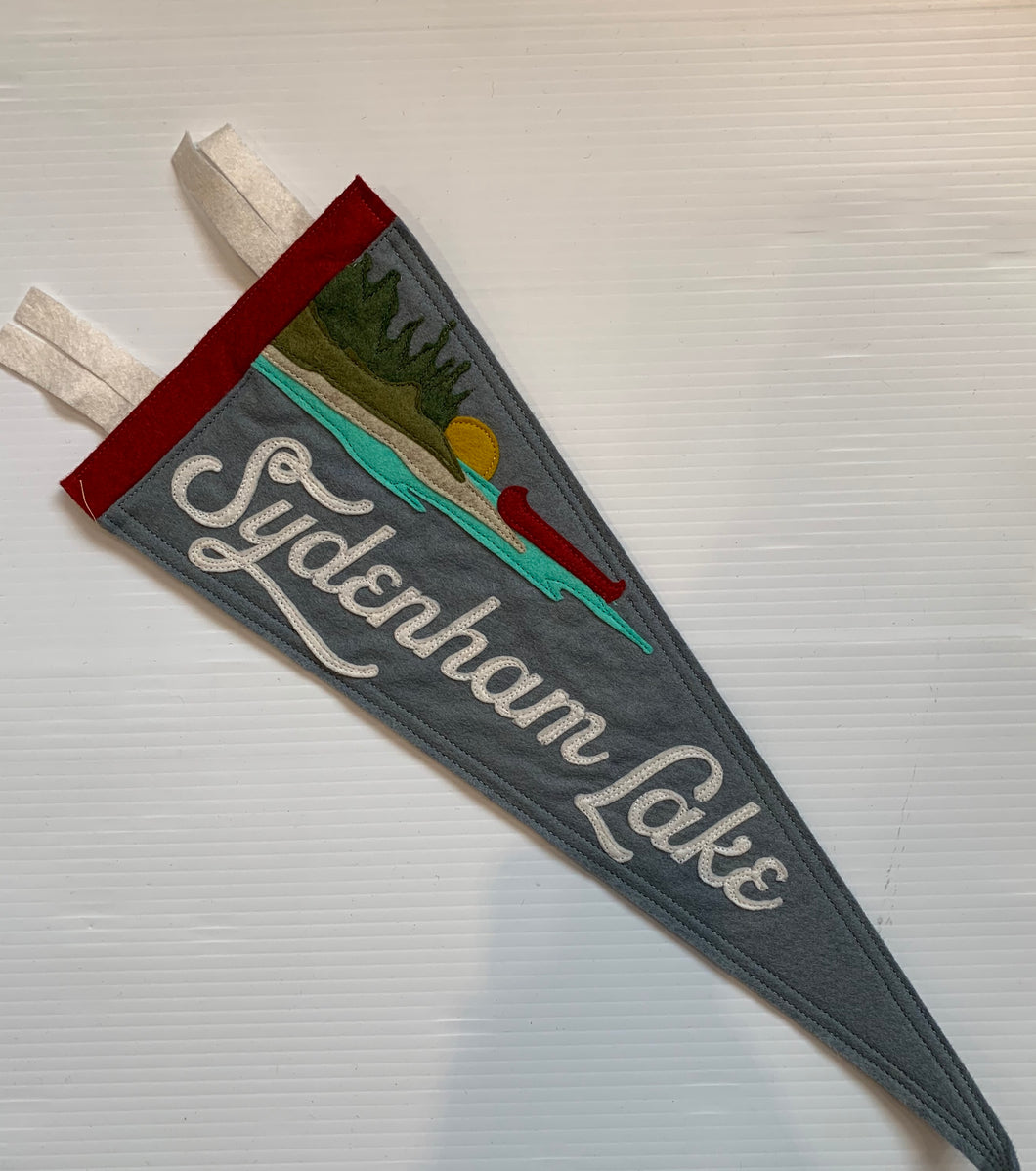 SYDENHAM LAKE YOHO FELT PENNANT