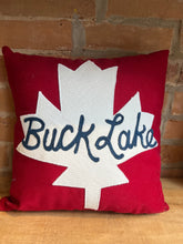 Load image into Gallery viewer, BUCK LAKE MAPLE LEAF PILLOW